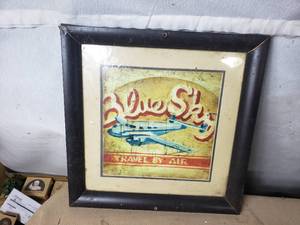 Blue Sky Travel By Air Print