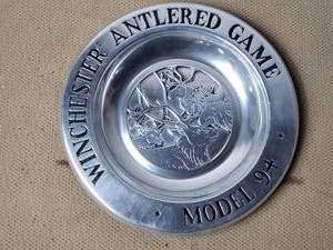 Pewter Winchester Antlered Game Model 94 Plate