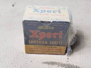 Vintage Unopened Western Xpert Shotgun Shells