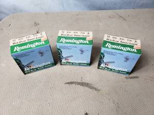 Lot of 3 Boxes Remington 12 Gauge Shells, 2 34, 8 Shot