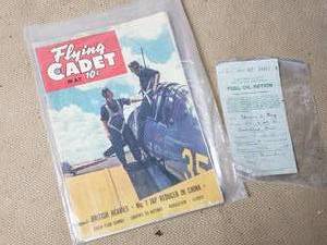 May 1944 Flying Cadet Magazine and  a 1943 Fuel Oil Ration Card