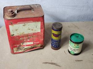 Motor Oil Can, Tube Repair Kit, Washing Machine Wringers