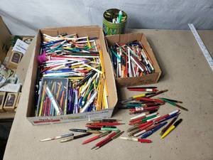 Large Lot of Advertising Based Pens and Pencils