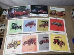 Vintage Car Calendars and Info Type Handouts