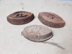 Lot of 3 Sad Irons