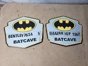 Lot of 2 Bat Cave Signs