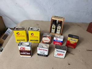Vintage Spice Tins