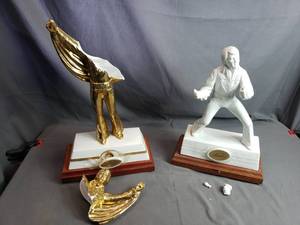 Pair of Broken Elvis Decanters