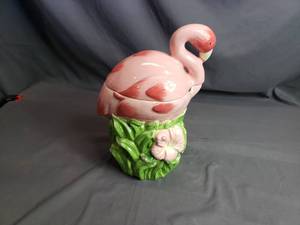 Flamingo Cookie Jar