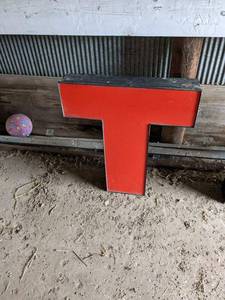 Large Texaco Sign, Individual Letters