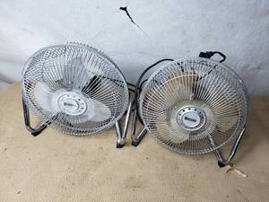 lot 24 image: 2 Round Massey Fans