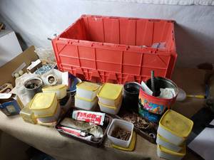 lot 31 image: 2 Totes of Misc. Fasteners