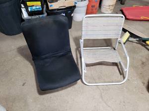 lot 165 image: 2 Low Chairs  Blind Chairs
