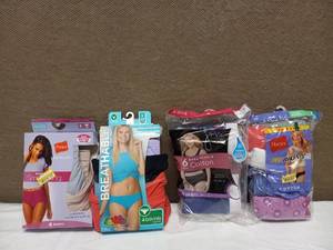 4 PACKS OF SIZE 9 WOMENSWEAR UNDERGARMENTS NEW