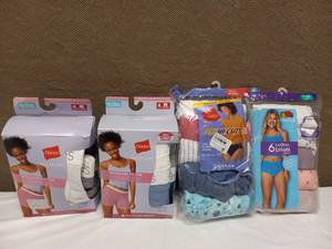 4 PACKS OF SIZE 9 WOMENSWEAR UNDERGARMENTS NEW