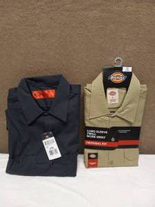 2 NEW DICKIES SHIRTS LARGE