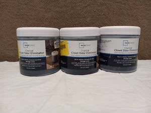 3 NEW MAINSTAYS CHARCOAL CLOSET ODOR ELIMINATOR