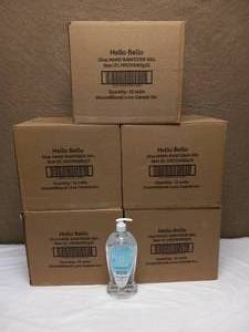 5 CASES OF HELLO BELLO HAND SANITIZER