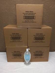 5 CASES OF HELLO BELLO HAND SANITIZER NEW