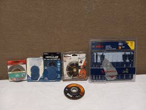 ASSORTED DRILL & GRINDER ACCESSORIES