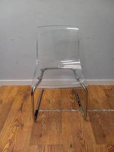 TOBIAS CLEARCHROME PLATED CHAIR