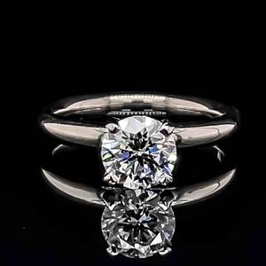 1.15 Carat Ideal Cut Round Diamond SI1-F Solitaire Ring in 14k White Gold w IGI Certification Report $5,800 Retail VIDEO