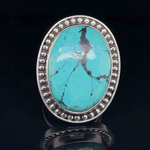 Nicky Butler NB India Oval Turquoise Cabochon Ring (Limited Edition, Numbered)