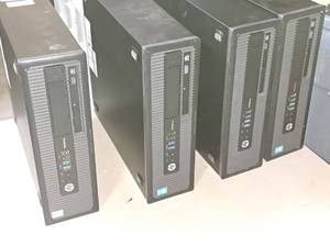 lot 856 image: Lot of (4) HP ProDesk 600 G1 SFF Desktop PC