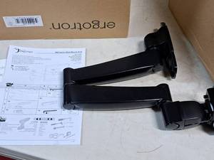 lot 860 image: Ergotron 200 Series TVComputer Monitor Wall Mount Arm (New in Box)