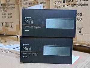 lot 899 image: Lot of (2) Audio Mini Bluetooth WiFi Speakers (New in Box)