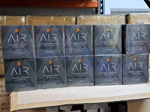 lot 956 image: Lot of (10) ADX Labs Air 2 ALAIR20420BK Bluetooth Wireless Earbuds (New in Box) with Charging Case
