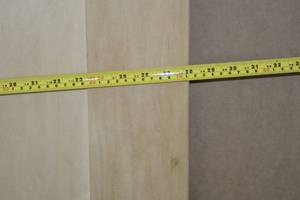 lot 81 image: Door natural on one side painted white on the other - rough measurements 28 x 79.75