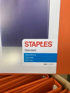 Orange Three-Ring Binders