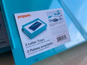 Turquoise Letter Trays