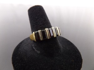 lot 68 image: .925 Sterling Silver Garnet Vermeil Ring Size 9