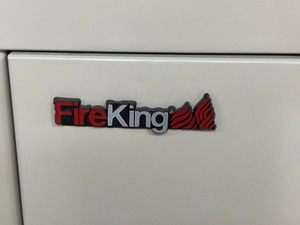 lot 2 image: 4 Drawer FireKing Fireproof File Cabinet