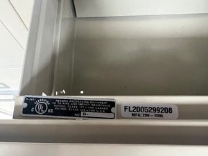 lot 4 image: 4 Drawer Fireproof File Cabinet