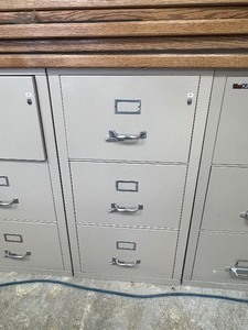 lot 15 image: 3 Drawer Fireproof File Cabinet