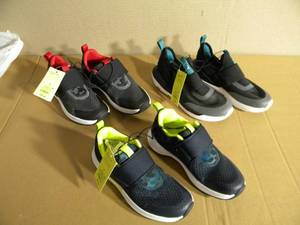lot 134 image: Brand New with Tags Lot of 3 Youth Boys Shoes (2 Pairs are Size 3 and 1 Pair is Size 2)