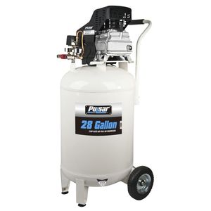 lot 5 image: Brand New - Open Box Item Pulsar 28-Gallon Vertical Air Compressor