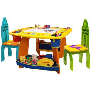 lot 201 image: Original Box - Uninspected - Crayola Wooden Art Table and Chair Set