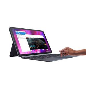 lot 209 image: New - Lenovo Tab P11 Plus 11 2K MediaTek Helio G90T 4GB Memory 128GB Flash Storage Android Tablet with Keyboard  Slate Gray