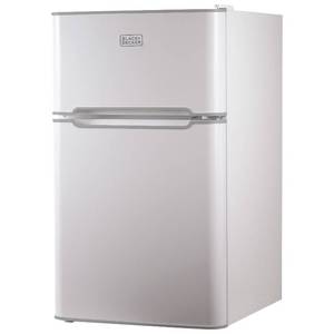 lot 160 image: BLACKDECKER 3.1 Cu. Ft. 2-Door Refrigerator Freezer - White