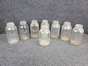 lot 1207 image: Lot of (8) Half Gallon Jars - Ball, Samco, Atlas, and More - NO SHIPPING