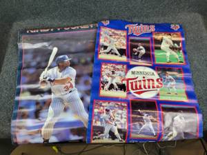 lot 1214 image: Pair of Vintage 1987 Minnesota Twins Posters