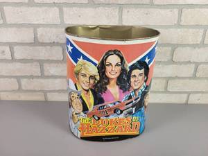 lot 1016 image: 1981 The Dukes of Hazzard Tin Trash Can