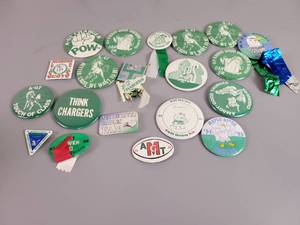 lot 1078 image: Lot of Amboy - Good Thunder Chargers Pins