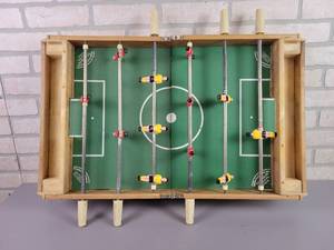 lot 1080 image: Vintage Mini Foosball Table - Approx. 30 x 18 - NO SHIPPING