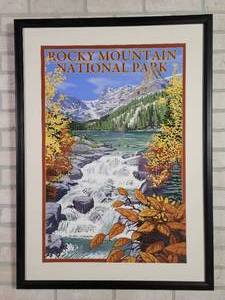 lot 1097 image: Rocky Mountain National Park - Framed Lantern Press Print