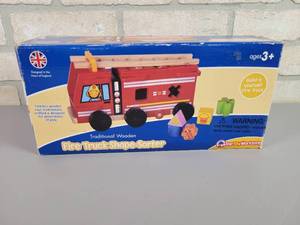 lot 1123 image: The Toy Workshop Fire Truck Shape Sorter